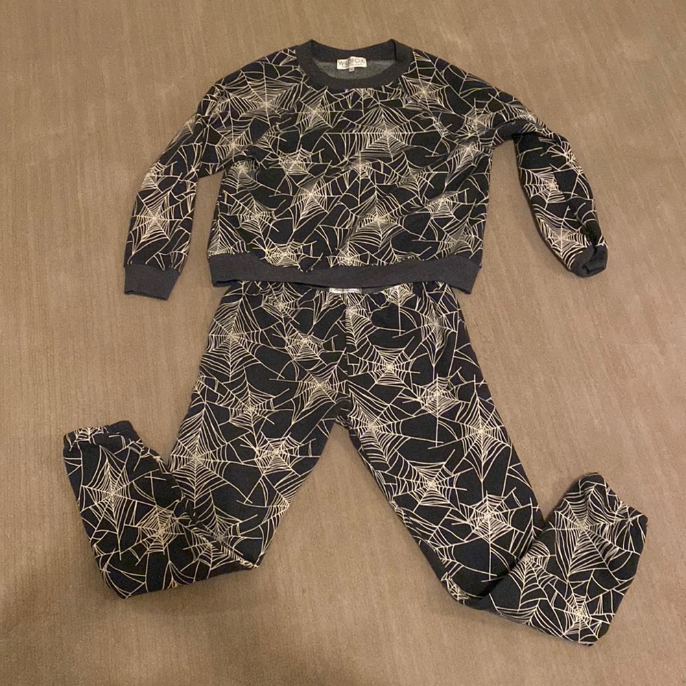 Wildfox “black widow” sweat set only worn once